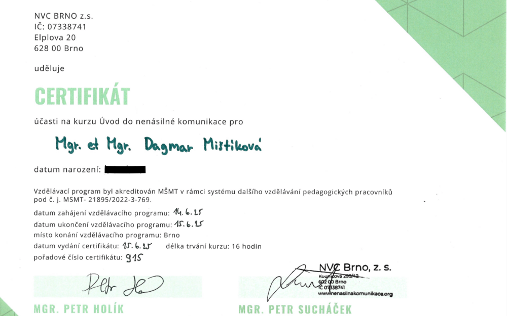 Úvod do nenásilné komunikace